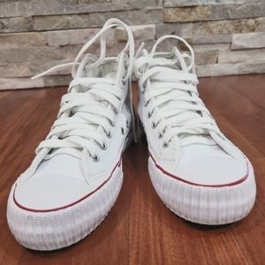 PF FLYERS WHITE CENTER HI TOP | UNISEX CANVAS SNEAKER